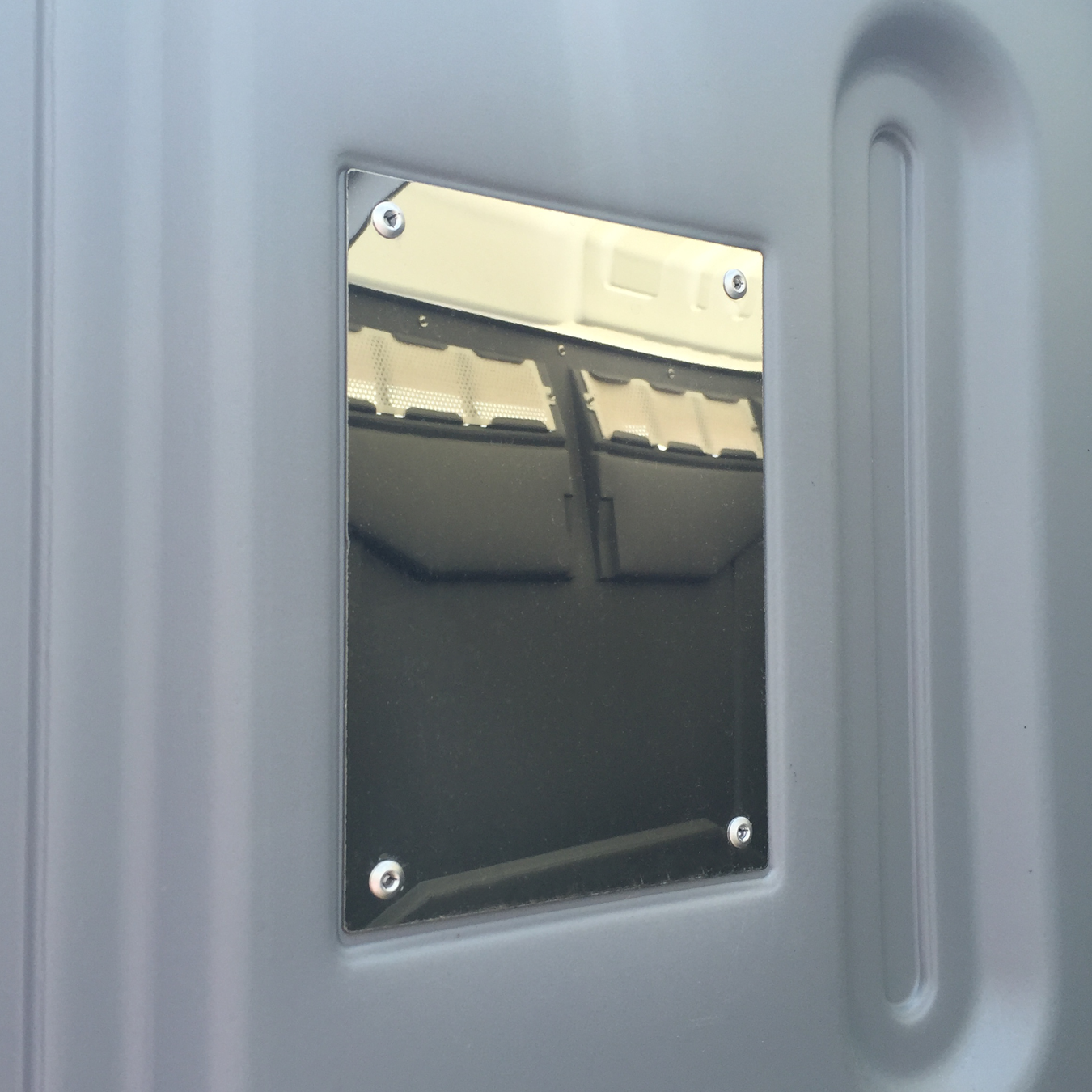 PolyPortable Stainless Steel Mirror - for Port a Potty